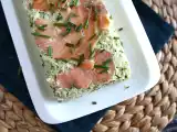 Terrin av zucchini och rökt lax