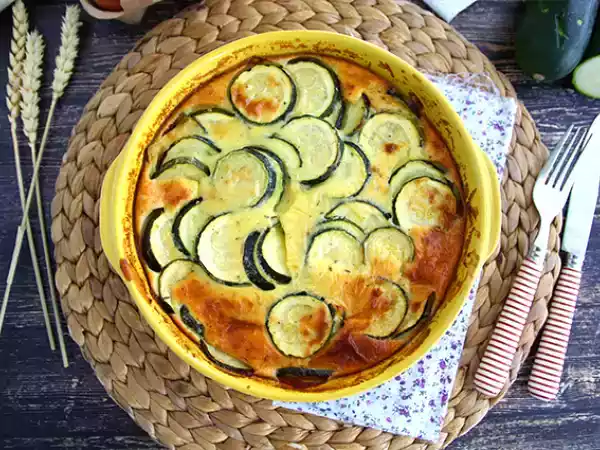 Recept Clafoutis med zucchini och getost