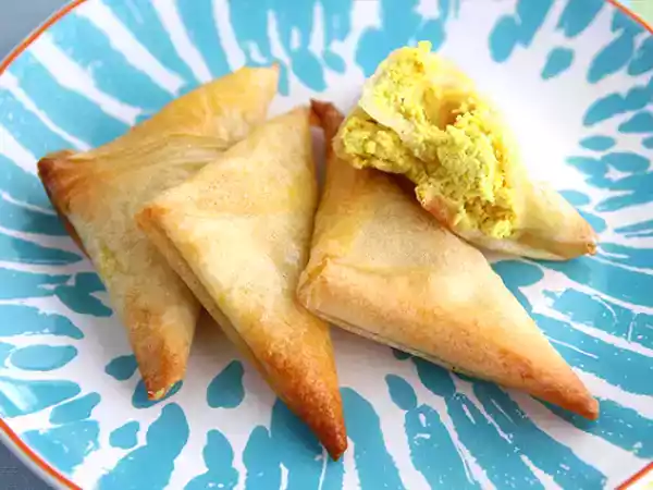 Recept Samoussas med curry