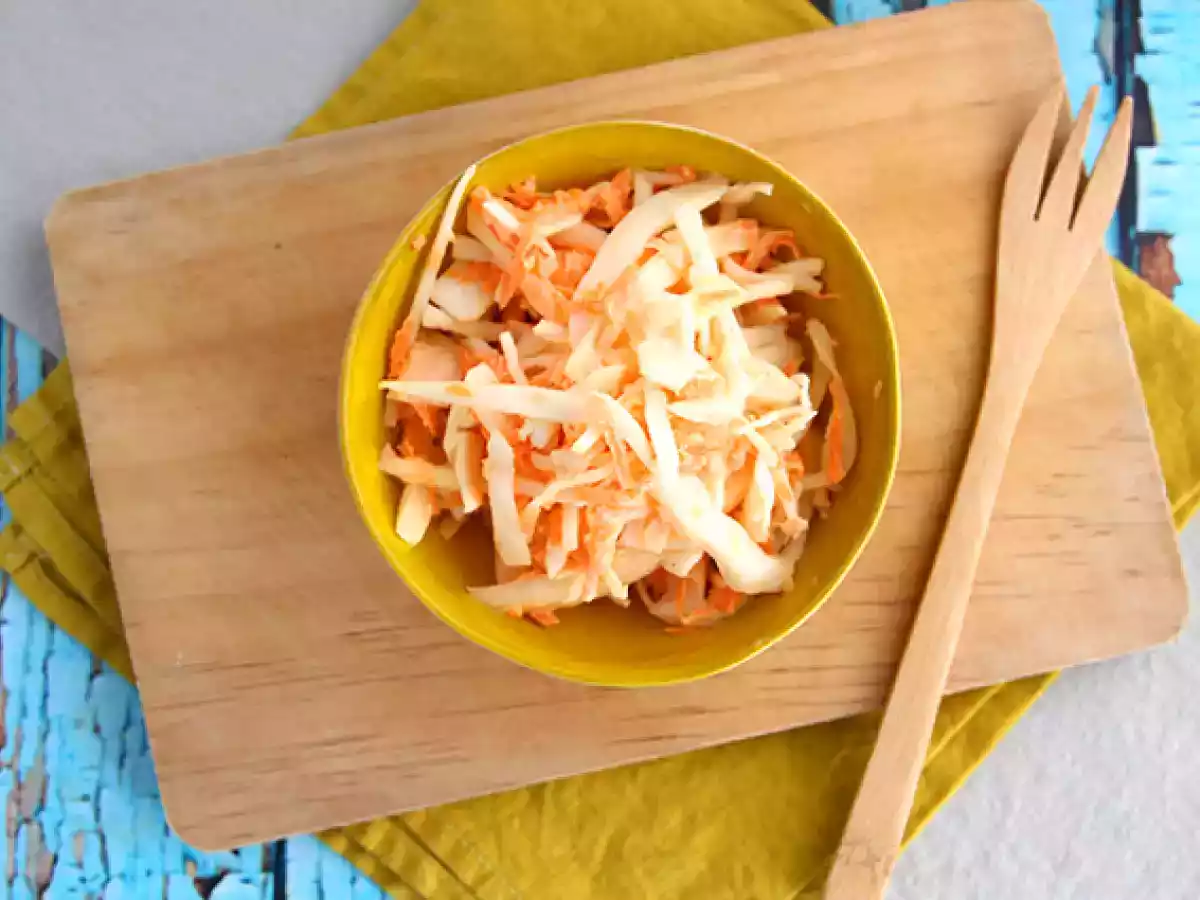 Amerikansk coleslaw (kål- och morotssallad) - foto 2